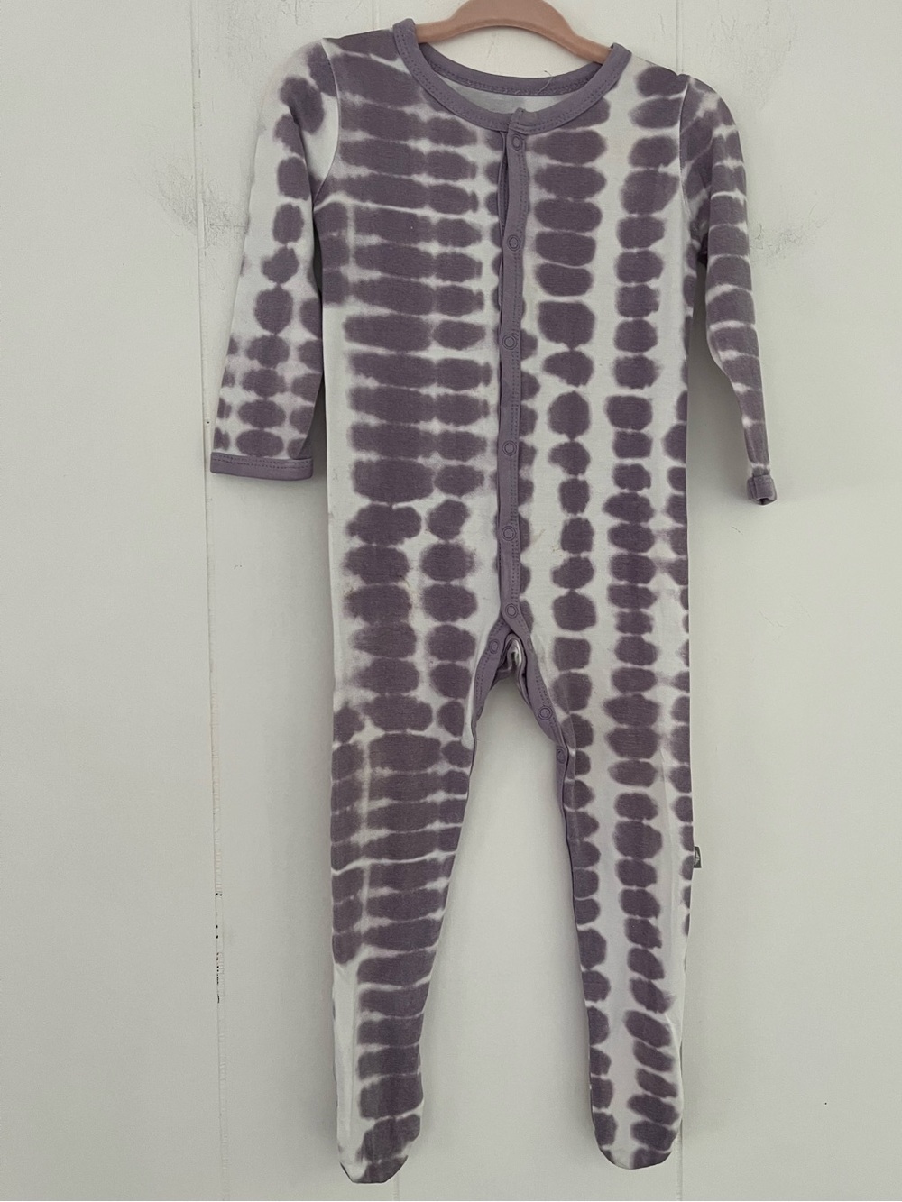 Kyte Baby Taro Riptide Zippered Footie Size 6-12 Months Bamboo
